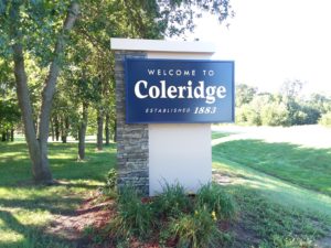 Coleridge Welcome Sign